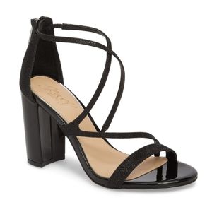 Badgley Mischka Black Chunky Heels